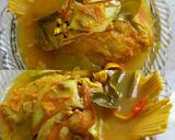 Foto langkah ke 5 dari resep Kelo Kuning Ikan Sombro Khas Lamongan.