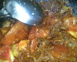 A picture of step 2 of Appam and veg kurma.