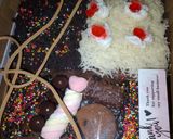 Foto langkah ke 6 dari resep Brownis topping mix cuma 2 telur.