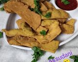 A picture of step 7 of Gujarati fafda.