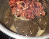 A picture of step 2 of Traditional okro soup.