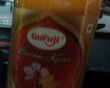 A picture of step 1 of Kesar badam popsicles.