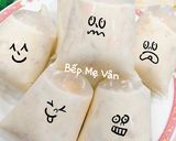 Hình bước làm 8 của món Kem bịch chuối,mít,sầu riêng