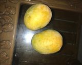 A picture of step 1 of Fresh Mango & Almond shake.