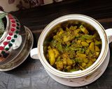 शिमला आलू की भुजिया (shimla aloo ki bhuijiya recipe in Hindi) रेसिपी चरण 9 फोटो