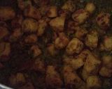 A picture of step 4 of Ghatte ki sabzi.