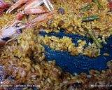 Foto del paso 6 de la receta: Arroz cristalino con setas, espárragos, gambas rojas y escamarlanes