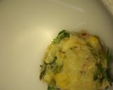 A picture of step 2 of Corn potato tikkis in tear drop shape.