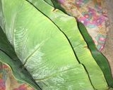 A picture of step 1 of Arvi leaf.