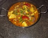 A picture of step 3 of Capsicum paneer gravy.