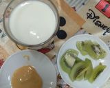 A picture of step 1 of Kiwi smoothie#4wkschallenge.