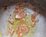 A picture of step 1 of Chicken macaroni with capsicum.