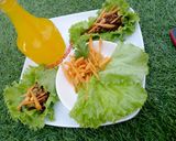 A picture of step 5 of Beef latus wrap.