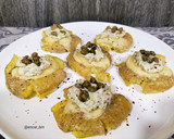 Foto del paso 6 de la receta: Patatas crujientes con queso y mayonesa de aguacate y cebolla