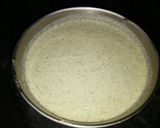 A picture of step 12 of Medu vada with sambhar and coconut chutney.