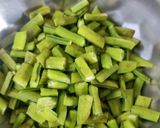 A picture of step 1 of Cluster bean vegetable.