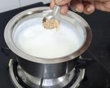 A picture of step 2 of Walnut paneer kheer.