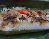Foto langkah ke 8 dari resep Nasi Bakar ala Ummu Fattan.