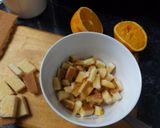 Foto del paso 2 de la receta: Flan de naranja con bizcocho y nueces