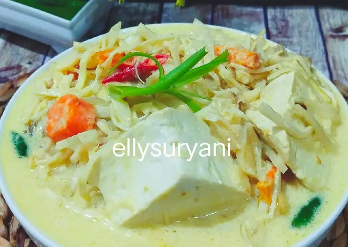 Langkah-langkah untuk membuat Cara membuat Gulai Tahu-Rebung Bumbu Iris ala Rumah Kami
