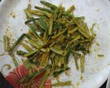 A picture of step 4 of Crispy (Bhindi)Okra.