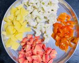 A picture of step 1 of Mix Veg.