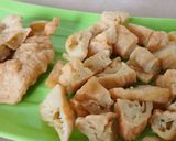 Foto langkah ke 4 dari resep Kekian telur & terigu (untuk capcay / mie goreng).