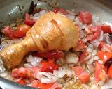 A picture of step 2 of Chicken curry.