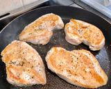 A picture of step 1 of Honey, Mustard Chicken.