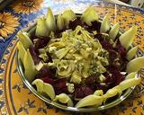 Une image de l'étape 9 de Salade aux deux endives, roquefort et sauce maison.