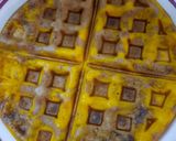 A picture of step 4 of Choco orange waffle cake.