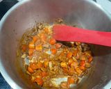 A picture of step 1 of Spinach and coconut dal.