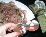 Foto del paso 1 de la receta: Cordero al tomillo con zapallo al horno y romero