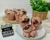 Foto langkah ke 6 dari resep Bolu Kukus Mekar Bluebery Youghurt (chimory bluebery youghurt).