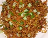 A picture of step 9 of Chinese Bhel.