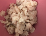 Foto del paso 1 de la receta: Medallones de merluza y avena con guarnición de patata y batata en micro. (apto BLW)