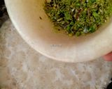 A picture of step 4 of Lauki Pista kheer.
