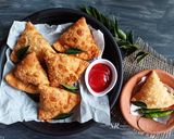 A picture of step 7 of Baked Mushroom Samosa.