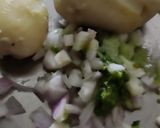 A picture of step 1 of Veg burger.