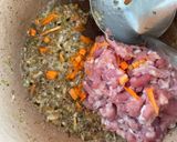 รูปขั้นตอนการทำที่ 4 ของ สาคูไส้หมูแครอทเห็ดหอมถั่วลิสง🍄🥕🥜🌶️