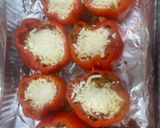 Foto del paso 8 de la receta: Pimientos Rojos rellenos! Rico almuerzo keto!