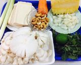Hình bước làm 1 của món Gỏi chay đậu nấm đông cô tươi