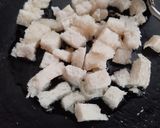 A picture of step 2 of Bread Omlate.