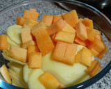 Foto del paso 1 de la receta: Tortilla de patatas y calabaza