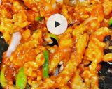 A picture of step 3 of Chilli Chicken.
