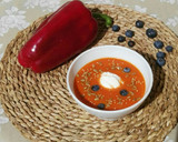 Foto del paso 10 de la receta: Crema de pimientos con queso y arándanos