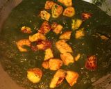 A picture of step 11 of Palak Paneer.