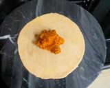 A picture of step 2 of Sattu Paratha.