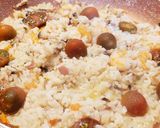 Foto del paso 10 de la receta: Risotto con champiñones, bacon y langostinos