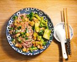 A picture of step 4 of Eat Clean Shrimp Vermicelli Bowl.